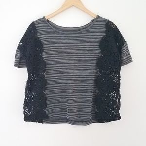 Free People oversized striped crochet